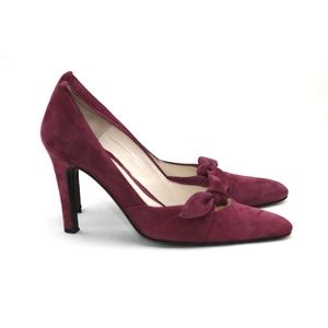 Banana Republic Plum Suede Pump, EUC